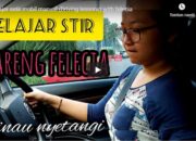 belajar setir mobil manual (Driving lessons) with felecia