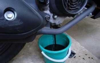 Begini Cara Mengganti Oli Motor Matic , Honda BeAT
