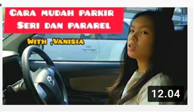KURSUS Cara parkir seri dan Pararel || parking lot series, with vanisia